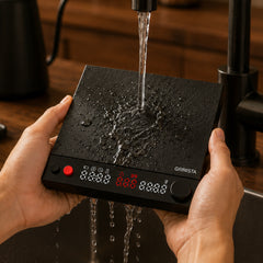 The Coffee Scale You Can Rinse Clean.
